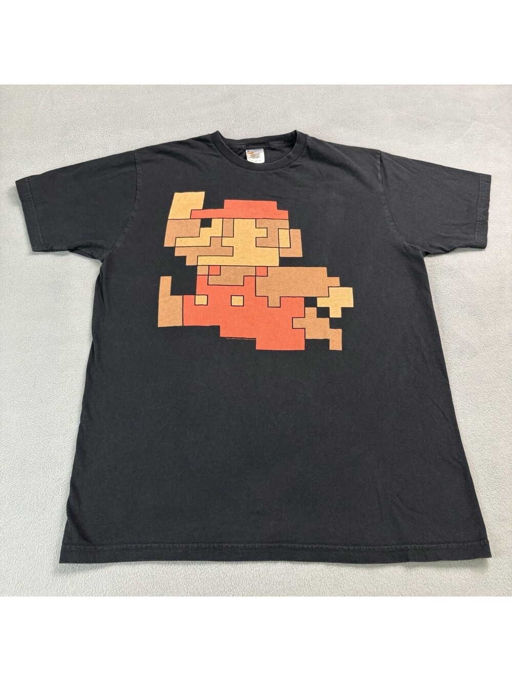 Vintage 2006 Nintendo 8 Bit Mario Video Game T Shirt Size XL Black